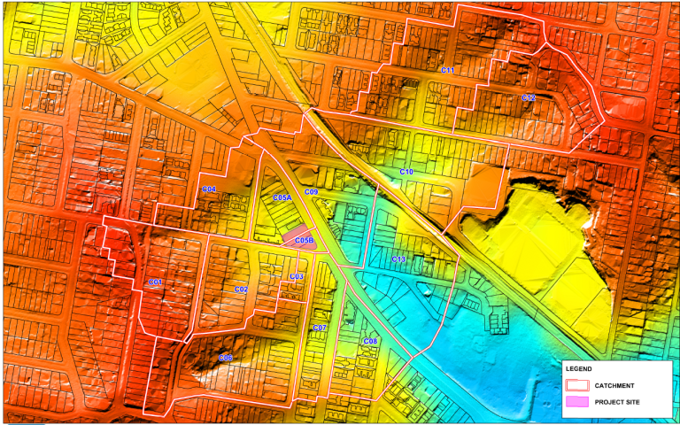 Enoggera Road Hydraulic Impact Assessment - project figure 1